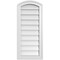 Ekena Millwork Arch Top Surface Mount PVC Gable Vent: Functional, w/ 2"W x 1-1/2"P Brickmould Frame, 14"W x 32"H GVPAR14X3202SF - alternate 1